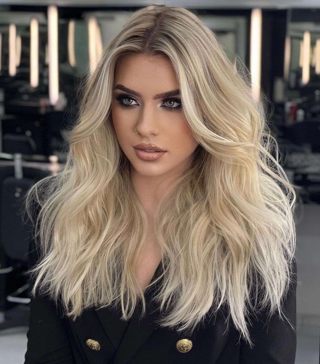 Delicate Butter Blonde Hair Color