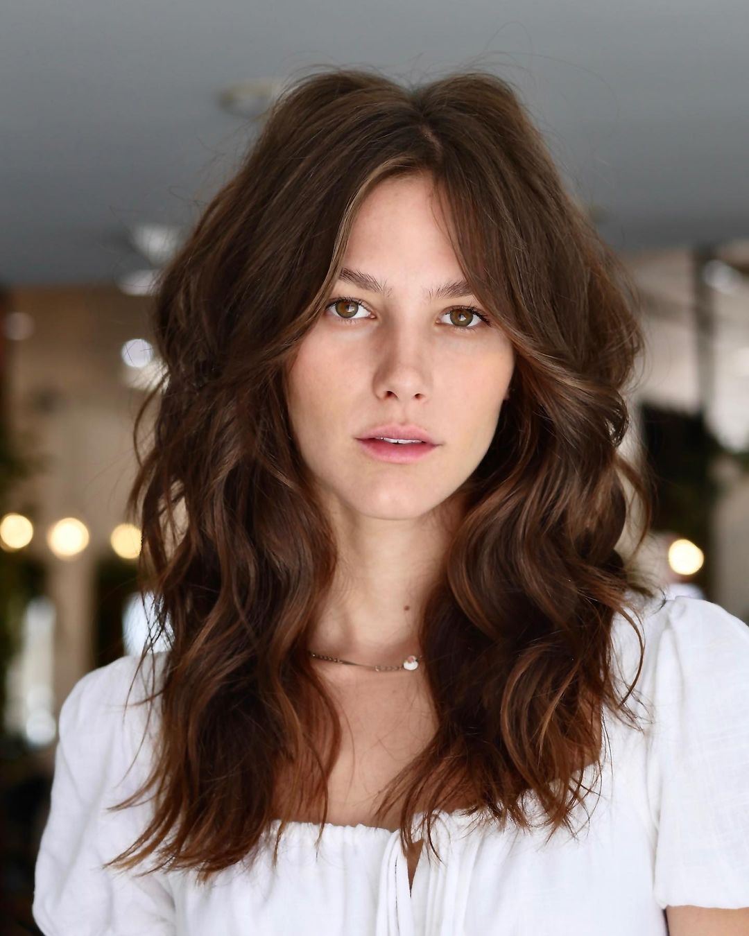 Natural Warm Brown Hair for Fall