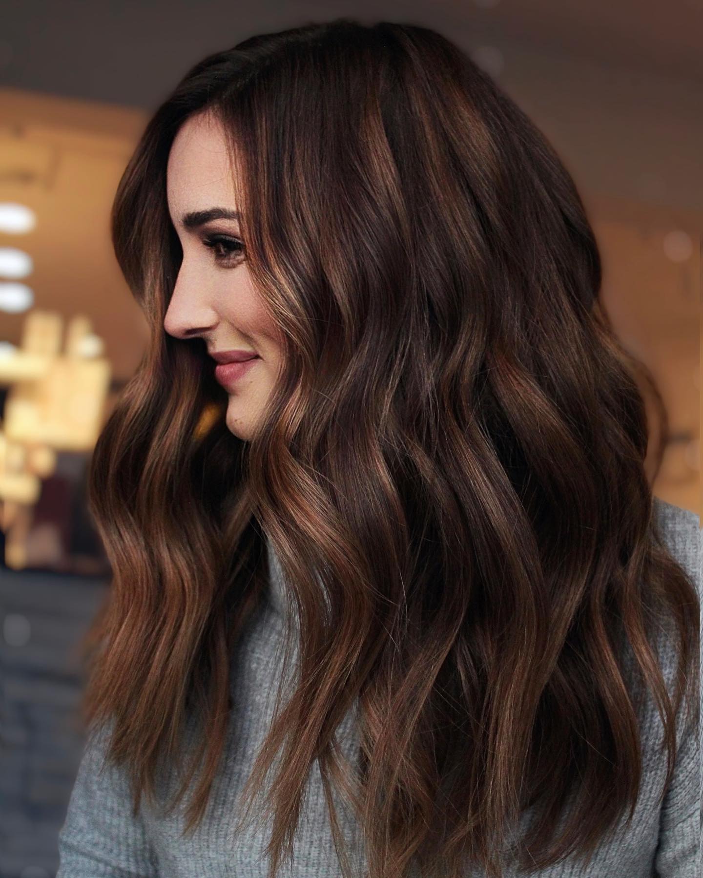 Sun-Kissed Dark and Light Brown Balayage